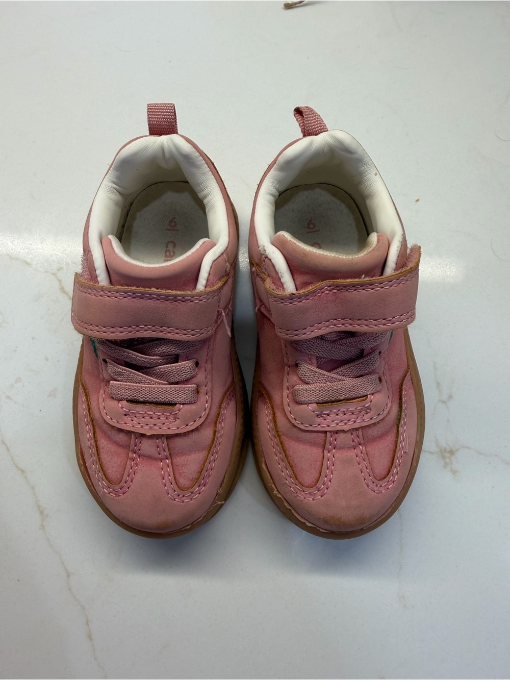 Carter's Pink Toddler Hook-and-Loop Sneakers